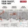 imageDelta Faucet Leland VoiceIQ Touchless Kitchen Faucet with Pull Down Sprayer Smart Faucet Alexa and Google Assistant Voice Activated Kitchen Sink Faucet Venetian Bronze 9178TVRBDSTSpotShield Stainless