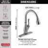 imageDelta Faucet Leland VoiceIQ Touchless Kitchen Faucet with Pull Down Sprayer Smart Faucet Alexa and Google Assistant Voice Activated Kitchen Sink Faucet Venetian Bronze 9178TVRBDSTArctic Stainless