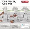 imageDelta Faucet Leland VoiceIQ Touchless Kitchen Faucet with Pull Down Sprayer Smart Faucet Alexa and Google Assistant Voice Activated Kitchen Sink Faucet Venetian Bronze 9178TVRBDSTChrome