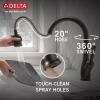 imageDelta Faucet Leland VoiceIQ Touchless Kitchen Faucet with Pull Down Sprayer Smart Faucet Alexa and Google Assistant Voice Activated Kitchen Sink Faucet Venetian Bronze 9178TVRBDSTVenetian Bronze