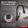 imageDelta Faucet Leland VoiceIQ Touchless Kitchen Faucet with Pull Down Sprayer Smart Faucet Alexa and Google Assistant Voice Activated Kitchen Sink Faucet Venetian Bronze 9178TVRBDSTMatte Black