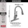 imageDelta Faucet Leland VoiceIQ Touchless Kitchen Faucet with Pull Down Sprayer Smart Faucet Alexa and Google Assistant Voice Activated Kitchen Sink Faucet Venetian Bronze 9178TVRBDSTArctic Stainless