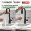 imageDelta Faucet Monrovia Matte Black Bar Faucet with Pull Down Sprayer Black Bar Sink Faucet Single Hole Wet Bar Faucets Single Hole Prep Sink Faucet Black Kitchen Faucet Matte Black 9991BLDSTMatte Black
