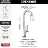 imageDelta Faucet Monrovia Matte Black Bar Faucet with Pull Down Sprayer Black Bar Sink Faucet Single Hole Wet Bar Faucets Single Hole Prep Sink Faucet Black Kitchen Faucet Matte Black 9991BLDSTLumicoat Champagne Bronze