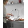 imageDelta Faucet Monrovia Matte Black Bar Faucet with Pull Down Sprayer Black Bar Sink Faucet Single Hole Wet Bar Faucets Single Hole Prep Sink Faucet Black Kitchen Faucet Matte Black 9991BLDSTLumicoat Chrome