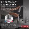 imageDelta Faucet Monrovia Matte Black Bar Faucet with Pull Down Sprayer Black Bar Sink Faucet Single Hole Wet Bar Faucets Single Hole Prep Sink Faucet Black Kitchen Faucet Matte Black 9991BLDSTLumicoat Arctic Stainless