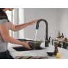 imageDelta Faucet Monrovia Matte Black Bar Faucet with Pull Down Sprayer Black Bar Sink Faucet Single Hole Wet Bar Faucets Single Hole Prep Sink Faucet Black Kitchen Faucet Matte Black 9991BLDSTMatte Black