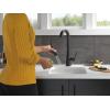 imageDelta Faucet Monrovia Matte Black Bar Faucet with Pull Down Sprayer Black Bar Sink Faucet Single Hole Wet Bar Faucets Single Hole Prep Sink Faucet Black Kitchen Faucet Matte Black 9991BLDSTMatte Black