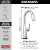imageDelta Faucet Stryke Gold Bar Faucet with Pull Down Sprayer Bar Sink Faucet Single Hole Wet Bar Faucets with Pull Down Sprayer Prep Sink Faucet Lumicoat Champagne Bronze 9976CZPRDSTLumicoat Chrome