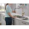 imageDelta Faucet Stryke VoiceIQ Touchless Kitchen Faucet with Pull Down Sprayer Smart Faucet Alexa and Google Assistant Voice Activated Gold Kitchen Faucet Lumicoat Champagne Bronze 9176TVCZPRDSTLumicoat Champagne Bronze