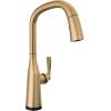 imageDelta Faucet Stryke VoiceIQ Touchless Kitchen Faucet with Pull Down Sprayer Smart Faucet Alexa and Google Assistant Voice Activated Gold Kitchen Faucet Lumicoat Champagne Bronze 9176TVCZPRDSTLumicoat Champagne Bronze