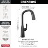 imageDelta Faucet Stryke VoiceIQ Touchless Kitchen Faucet with Pull Down Sprayer Smart Faucet Alexa and Google Assistant Voice Activated Gold Kitchen Faucet Lumicoat Champagne Bronze 9176TVCZPRDSTMatte Black