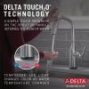 imageDelta Faucet Stryke VoiceIQ Touchless Kitchen Faucet with Pull Down Sprayer Smart Faucet Alexa and Google Assistant Voice Activated Gold Kitchen Faucet Lumicoat Champagne Bronze 9176TVCZPRDSTLumicoat Arctic Stainless