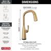 imageDelta Faucet Stryke VoiceIQ Touchless Kitchen Faucet with Pull Down Sprayer Smart Faucet Alexa and Google Assistant Voice Activated Gold Kitchen Faucet Lumicoat Champagne Bronze 9176TVCZPRDSTLumicoat Champagne Bronze