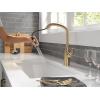 imageDelta Faucet Stryke VoiceIQ Touchless Kitchen Faucet with Pull Down Sprayer Smart Faucet Alexa and Google Assistant Voice Activated Gold Kitchen Faucet Lumicoat Champagne Bronze 9176TVCZPRDSTLumicoat Champagne Bronze
