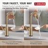 imageDelta Faucet Stryke VoiceIQ Touchless Kitchen Faucet with Pull Down Sprayer Smart Faucet Alexa and Google Assistant Voice Activated Gold Kitchen Faucet Lumicoat Champagne Bronze 9176TVCZPRDSTLumicoat Champagne Bronze