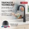 imageDelta Faucet Stryke VoiceIQ Touchless Kitchen Faucet with Pull Down Sprayer Smart Faucet Alexa and Google Assistant Voice Activated Gold Kitchen Faucet Lumicoat Champagne Bronze 9176TVCZPRDSTMatte Black