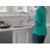 imageDelta Faucet Stryke VoiceIQ Touchless Kitchen Faucet with Pull Down Sprayer Smart Faucet Alexa and Google Assistant Voice Activated Gold Kitchen Faucet Lumicoat Champagne Bronze 9176TVCZPRDSTLumicoat Arctic Stainless