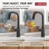 imageDelta Faucet Stryke VoiceIQ Touchless Kitchen Faucet with Pull Down Sprayer Smart Faucet Alexa and Google Assistant Voice Activated Gold Kitchen Faucet Lumicoat Champagne Bronze 9176TVCZPRDSTMatte Black