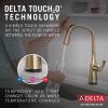 imageDelta Faucet Stryke VoiceIQ Touchless Kitchen Faucet with Pull Down Sprayer Smart Faucet Alexa and Google Assistant Voice Activated Gold Kitchen Faucet Lumicoat Champagne Bronze 9176TVCZPRDSTLumicoat Champagne Bronze