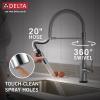 imageDelta Faucet Trinsic Pro VoiceIQ SingleHandle Touch Kitchen Sink Faucet with Pull Down Sprayer Alexa and Google Assistant Voice Activated Smart Home Arctic Stainless