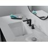 imageDelta Faucet Velum Widespread Bathroom Faucet 3 Hole Black Bathroom Sink Faucet 2 Handle Bathroom Faucet Bath Faucet PopUp Drain Assembly Matte Black 3537LFBLMPU
