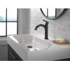 imageDelta Nicoli 1 Hole Pull Down Bathroom Faucet with Sprayer Brushed Nickel Single Hole Bathroom Sink Faucet with Pull Out Sprayer for Vanity PushPop Drain Stainless 15749LFSSPDMatte Black
