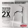 imageDelta Nicoli 1 Hole Pull Down Bathroom Faucet with Sprayer Brushed Nickel Single Hole Bathroom Sink Faucet with Pull Out Sprayer for Vanity PushPop Drain Stainless 15749LFSSPDChrome