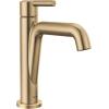 imageDelta Nicoli Brushed Gold Bathroom Faucet 1 Hole Single Hole Bathroom Sink Faucet for Vanity PushPop Drain Assembly Champagne Bronze 15849LFCZChampagne Bronze