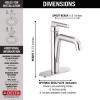 imageDelta Nicoli Brushed Gold Bathroom Faucet 1 Hole Single Hole Bathroom Sink Faucet for Vanity PushPop Drain Assembly Champagne Bronze 15849LFCZChrome
