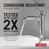 imageDelta Nicoli Brushed Gold Bathroom Faucet 1 Hole Single Hole Bathroom Sink Faucet for Vanity PushPop Drain Assembly Champagne Bronze 15849LFCZChrome