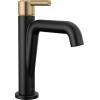 imageDelta Nicoli Brushed Gold Bathroom Faucet 1 Hole Single Hole Bathroom Sink Faucet for Vanity PushPop Drain Assembly Champagne Bronze 15849LFCZMatte Black  Champagne Bronze