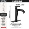 imageDelta Nicoli Brushed Gold Bathroom Faucet 1 Hole Single Hole Bathroom Sink Faucet for Vanity PushPop Drain Assembly Champagne Bronze 15849LFCZMatte Black