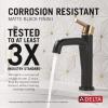 imageDelta Nicoli Brushed Gold Bathroom Faucet 1 Hole Single Hole Bathroom Sink Faucet for Vanity PushPop Drain Assembly Champagne Bronze 15849LFCZMatte Black  Champagne Bronze