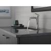 imageDelta Nicoli Brushed Gold Bathroom Faucet 1 Hole Single Hole Bathroom Sink Faucet for Vanity PushPop Drain Assembly Champagne Bronze 15849LFCZStainless