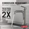 imageDelta Nicoli Brushed Gold Bathroom Faucet 1 Hole Single Hole Bathroom Sink Faucet for Vanity PushPop Drain Assembly Champagne Bronze 15849LFCZStainless