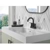 imageDelta Nicoli PullDown Centerset Bathroom Faucet Matte Black High Arc 3Hole Bathroom Sink Faucet with Sprayer PushPop Drain Assembly Matte Black 25749LFBLPDMatte Black