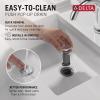 imageDelta Nicoli PullDown Centerset Bathroom Faucet Matte Black High Arc 3Hole Bathroom Sink Faucet with Sprayer PushPop Drain Assembly Matte Black 25749LFBLPDChrome