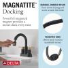 imageDelta Nicoli PullDown Centerset Bathroom Faucet Matte Black High Arc 3Hole Bathroom Sink Faucet with Sprayer PushPop Drain Assembly Matte Black 25749LFBLPDMatte BlackChampagne Bronze