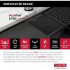 imageDelta Rivet 27 Inch Black Stainless Steel Undermount 16 Gauge Workstation Kitchen Sink Single Bowl in PVD Gunmetal Finish with WorkFlow Ledge and Accessories 95B903127SGSGunmetal