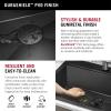 imageDelta Rivet 27 Inch Black Stainless Steel Undermount 16 Gauge Workstation Kitchen Sink Single Bowl in PVD Gunmetal Finish with WorkFlow Ledge and Accessories 95B903127SGSGunmetal