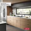 imageDelta Rivet 27 Inch Black Stainless Steel Undermount 16 Gauge Workstation Kitchen Sink Single Bowl in PVD Gunmetal Finish with WorkFlow Ledge and Accessories 95B903127SGSStainless Steel