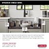 imageDelta Rivet 27 Inch Black Stainless Steel Undermount 16 Gauge Workstation Kitchen Sink Single Bowl in PVD Gunmetal Finish with WorkFlow Ledge and Accessories 95B903127SGSStainless Steel