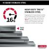 imageDelta Rivet 27 Inch Black Stainless Steel Undermount 16 Gauge Workstation Kitchen Sink Single Bowl in PVD Gunmetal Finish with WorkFlow Ledge and Accessories 95B903127SGSStainless Steel