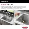 imageDelta Rivet 27 Inch Black Stainless Steel Undermount 16 Gauge Workstation Kitchen Sink Single Bowl in PVD Gunmetal Finish with WorkFlow Ledge and Accessories 95B903127SGSStainless Steel