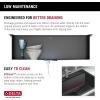 imageDelta Rivet 27 Inch Black Stainless Steel Undermount 16 Gauge Workstation Kitchen Sink Single Bowl in PVD Gunmetal Finish with WorkFlow Ledge and Accessories 95B903127SGSGunmetal