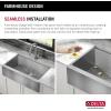 imageDelta Rivet 27 Inch Black Stainless Steel Undermount 16 Gauge Workstation Kitchen Sink Single Bowl in PVD Gunmetal Finish with WorkFlow Ledge and Accessories 95B903127SGSStainless Steel