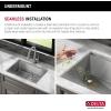 imageDelta Rivet 27 Inch Black Stainless Steel Undermount 16 Gauge Workstation Kitchen Sink Single Bowl in PVD Gunmetal Finish with WorkFlow Ledge and Accessories 95B903127SGSStainless Steel