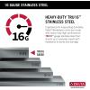 imageDelta Rivet 27 Inch Black Stainless Steel Undermount 16 Gauge Workstation Kitchen Sink Single Bowl in PVD Gunmetal Finish with WorkFlow Ledge and Accessories 95B903127SGSStainless Steel