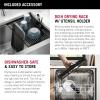 imageDelta Rivet 27 Inch Black Stainless Steel Undermount 16 Gauge Workstation Kitchen Sink Single Bowl in PVD Gunmetal Finish with WorkFlow Ledge and Accessories 95B903127SGSStainless Steel